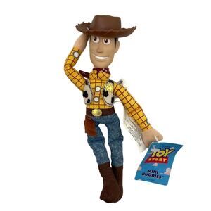 Think Way Disney Mini Buddies 10”Woody Toy Story Soft Beanie Doll Toy with Tag